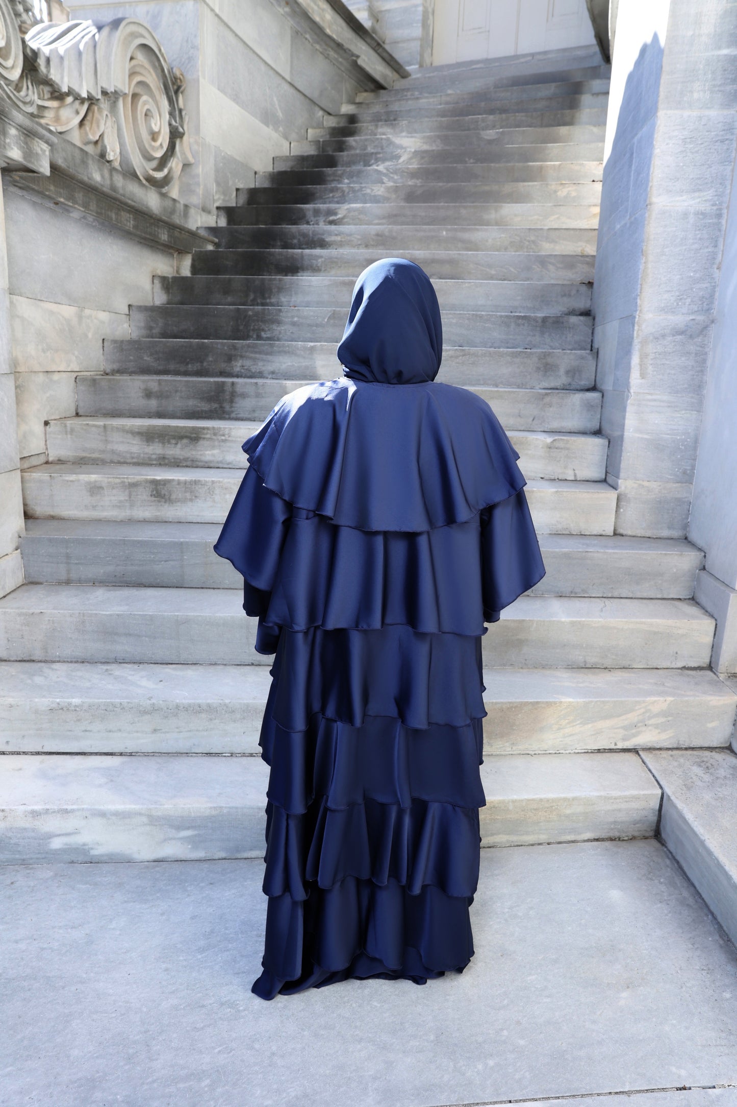 Nafisa Silk Ruffle Abaya image 2
